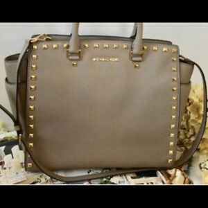 Michael Kors large studded Selma